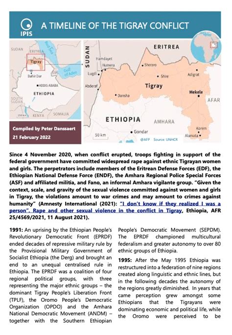 Famine as weapon of war - A timeline of the Tigray conflict - IPIS