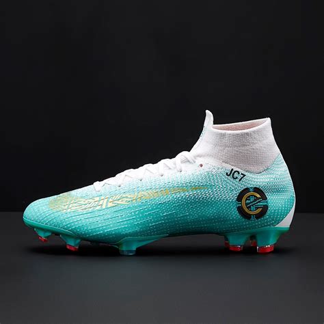 Nike Mercurial Superfly VI Elite CR7 FG - Mens Boots - Firm Ground - Clear Jade/Black/Hyper ...