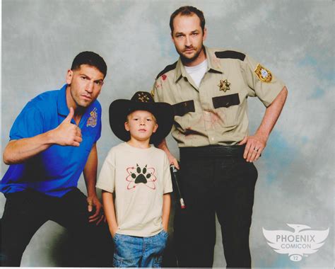 Rick and Carl Grimes Cosplay with Jon Bernthal from The Walking Dead : pics