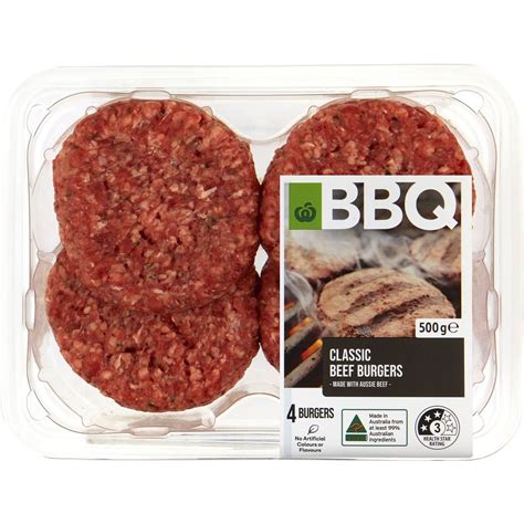 Calories in Woolworths Bbq Classic Beef Burger calcount