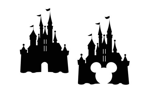 Cinderella Castle Silhouette Vector at Vectorified.com | Collection of Cinderella Castle ...