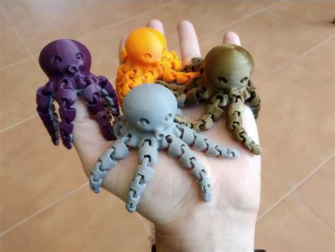 Cute Mini Octopus #3DPrinting #3DThursday « Adafruit Industries – Makers, hackers, artists ...