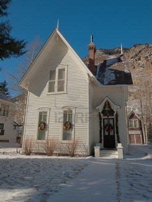 Winter in downtown of Georgetown, Colorado. | Colorado homes, Victorian homes, Georgetown