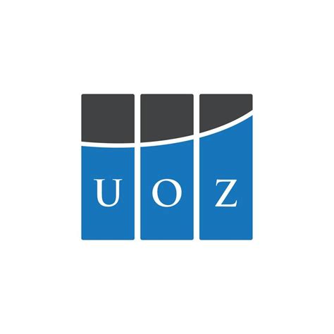 UOZ letter logo design on white background. UOZ creative initials letter logo concept. UOZ ...