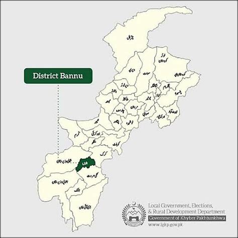 The Map of Khyber Pakhtunkhwa Highlighting Bannu | Download Scientific Diagram