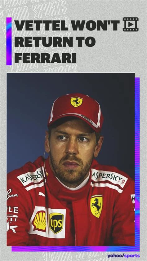 Sebastian Vettel won't return to Ferrari in 2021 - Yahoo Sports