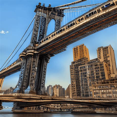 Manhattan Bridge 4k Graphic · Creative Fabrica