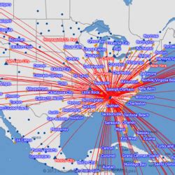 Delta Air Lines route map - Europe