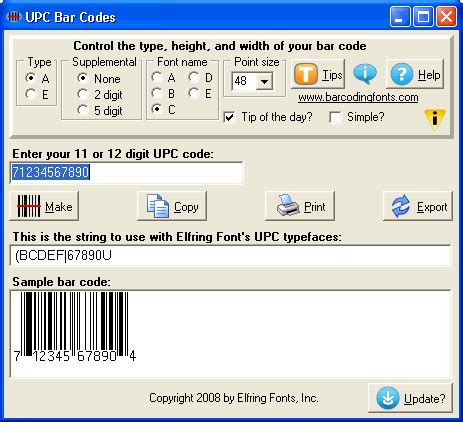 UPC Barcode Generator download for free - SoftDeluxe