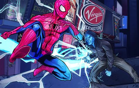 Wallpaper electro, fight, spider man, the amazing spider man 2 images ...