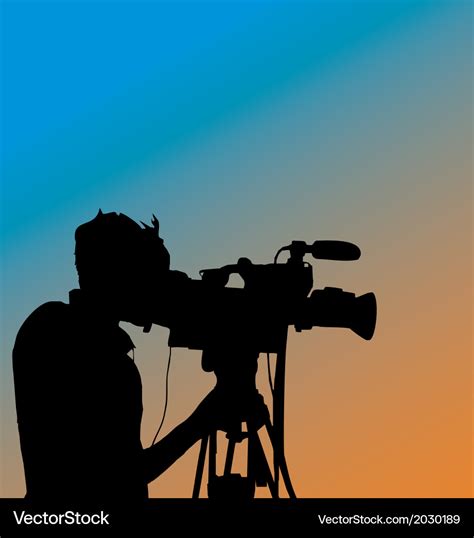 Cameraman Silhouette Royalty Free Vector Image