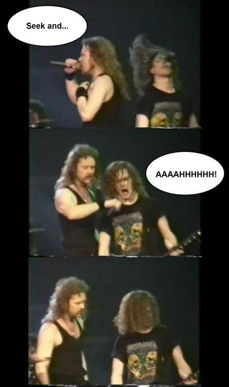 Funny Metallica Moment from waaaaay back. | Metallica funny, Metallica, Heavy metal music