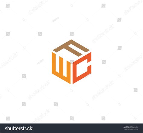 Logo Three Letters Fwc Hexagon Logo Stock Vector (Royalty Free) 778485484