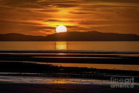 Rhyl Beach Sunset Wales Photograph by Adrian Evans