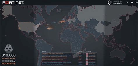 Fortinet Threat Map Visualization System Interface [5] | Download High ...