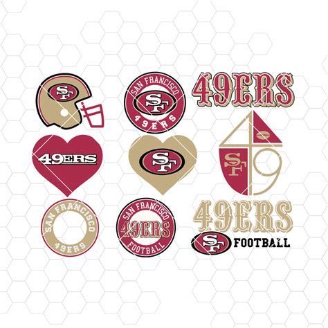 San Francisco 49ers SVG, San Francisco 49ers files, 49ers logo, footba ...