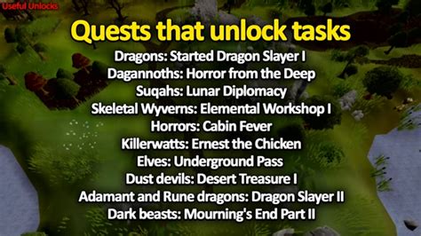 Useful Slayer Unlocks in OSRS