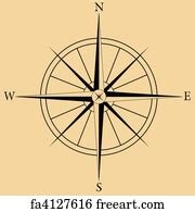 Free art print of Vector Compass Rose. Illustration of a Vector hi quality Vintage Compass Rose ...