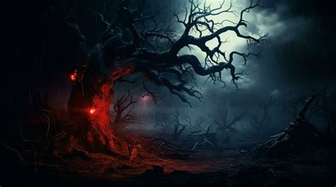 Horror Night Animated Trees Stock Photos, Images and Backgrounds for ...