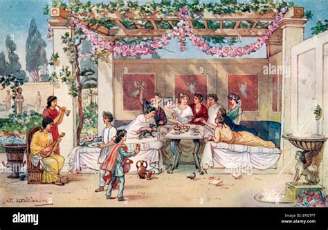 Ancient roman banquet hi-res stock photography and images - Alamy