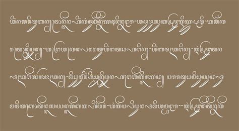 Javanese font: Bangil on Behance | Javanese, Calligraphy art, Fonts