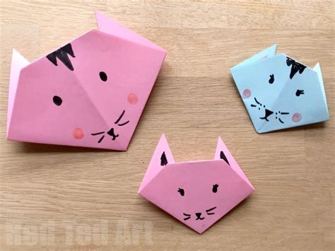 Easy Origami Cats - Paper Crafts for Kids - Red Ted Art's Blog