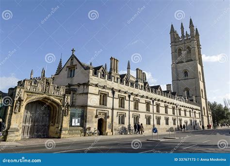 Magdalen College, Oxford stock image. Image of academic - 33767173