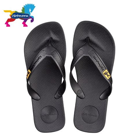 Hotmarzz Men Flip Flops Beach Flat Sandals Designer Slippers Summer Shoes Fashion Slides Rubber ...