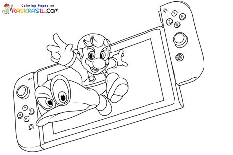 Nintendo Switch Coloring Pages