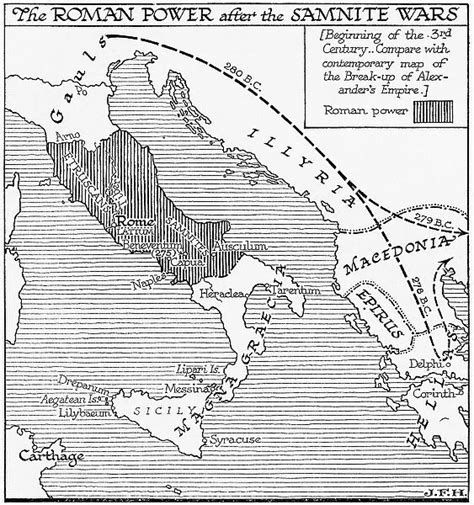 Map Roman Power After Samnite Wars 3rd Century BC available as Framed Prints, Photos, Wall Art ...