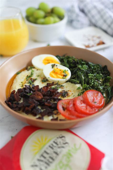 Southern Grits and Greens Breakfast Bowl - Seasoned to Taste