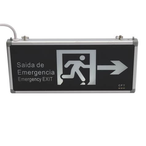 Running Man Double Sided Acrylic Exit Sign Waterproof IP30 LED Emergency Light - China Emergency ...