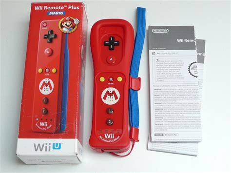 Nintendo Wii U Remote Plus Controller - Red Mario Edition | eBay