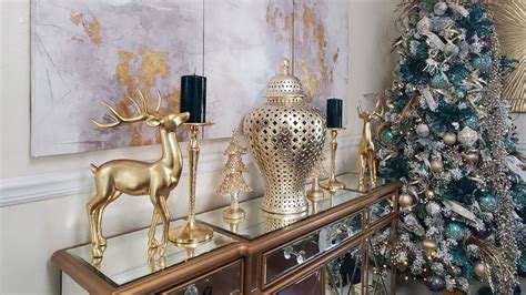 How To: Ways Decorate Your Credenza |Sideboard for Christmas - YouTube