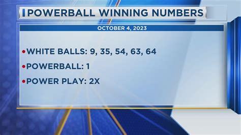 Powerball Winning Numbers - 10/4/2023 - YouTube