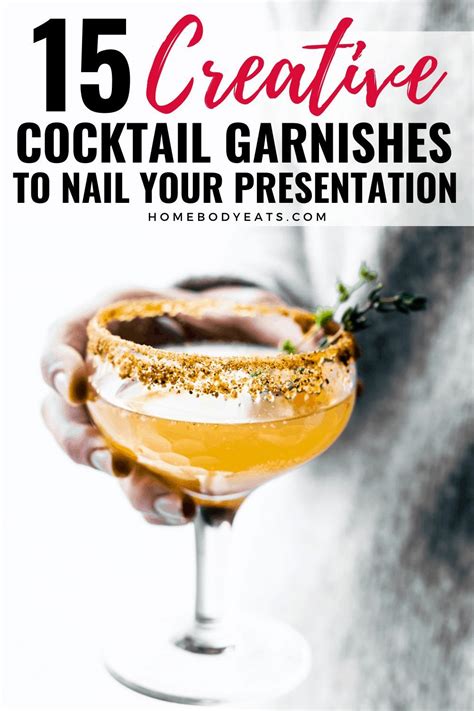 15 Creative Cocktail Garnish Ideas to Nail the Presentation of Your ...