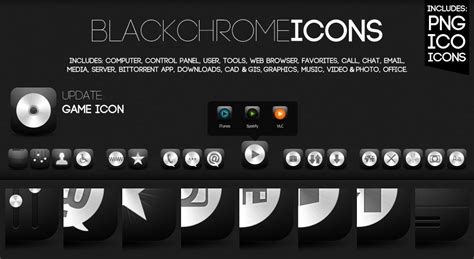 Black Chrome Icons by soneyboy on DeviantArt