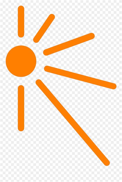 Half Sun Clip Art, Icon And Svg - Sun Rays Cartoon - Png Download (#5295731) - PinClipart