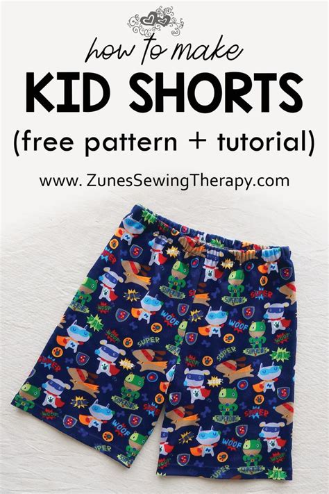 Kids Shorts with Free Sewing Pattern & Tutorial | Toddler shorts pattern, Sewing kids clothes ...