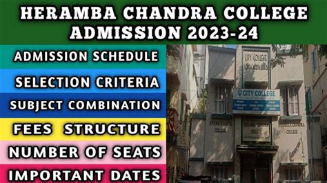 Heramba Chandra College Admission 2023 || Calcutta University College Admission 2023 || - YouTube