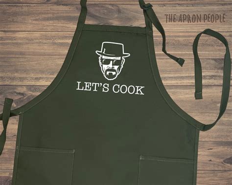 Let's Cook Personalized Apron Apron for Men Custom Mens | Etsy