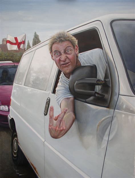 white van driver www.richardbagguley.com | White vans, Van, Contemporary art