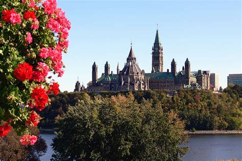 HD wallpaper: castle surrounded with trees under blue sky, canada ...