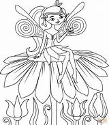 Flower Fairies Coloring Pages sketch template