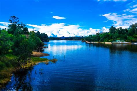 Beautifulo Outdoor View of Guatape Lake in a Gorgeous Blue Sky in Colombia Stock Image - Image ...