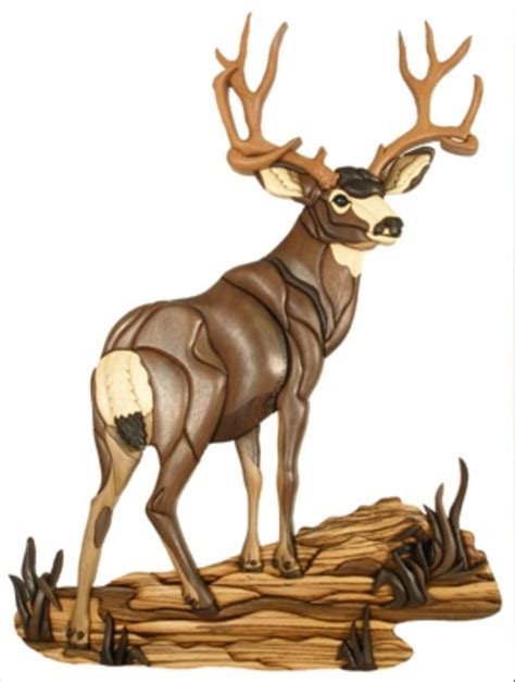 Deer intarsia | Intarsia wood, Intarsia wood patterns, Intarsia woodworking