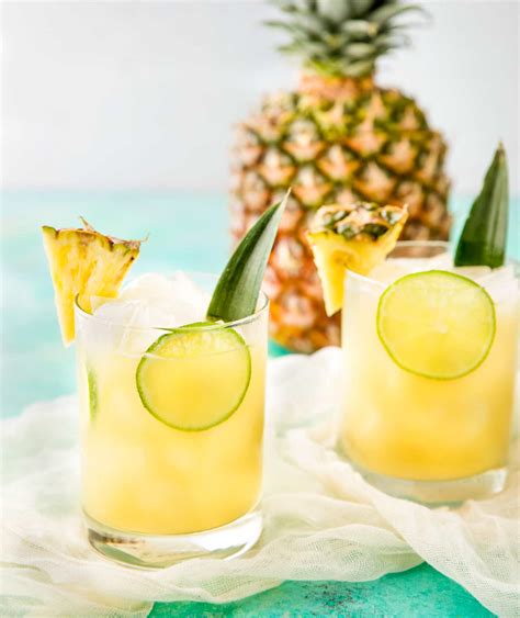 Pineapple Coconut Rum Punch - The Chunky Chef