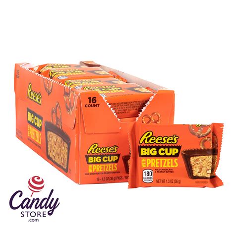 Reese's Big Cup w Pretzels 16ct - CandyStore.com