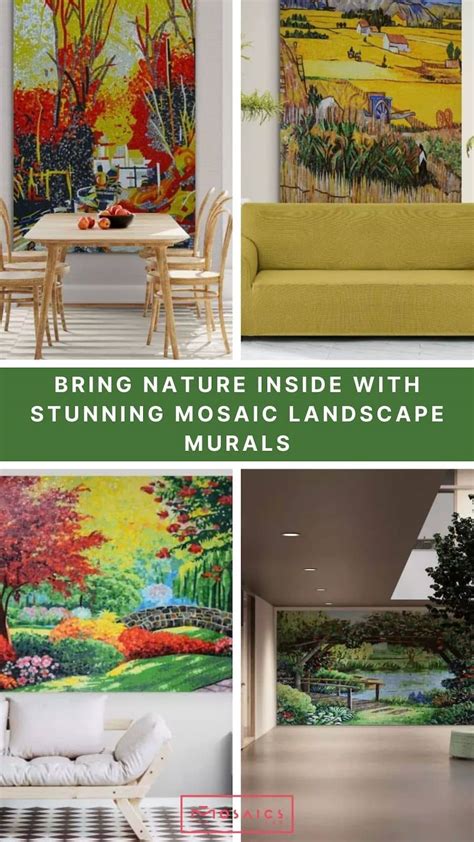 Bring Nature Inside With Our Stunning Mosaic Landscape Murals