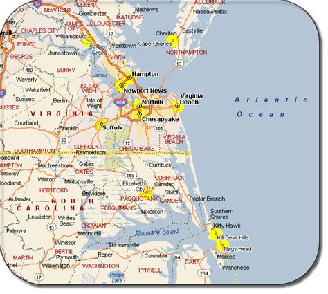 Free Printable Maps: Virginia Beach Map | Virginia beach map, Virginia ...